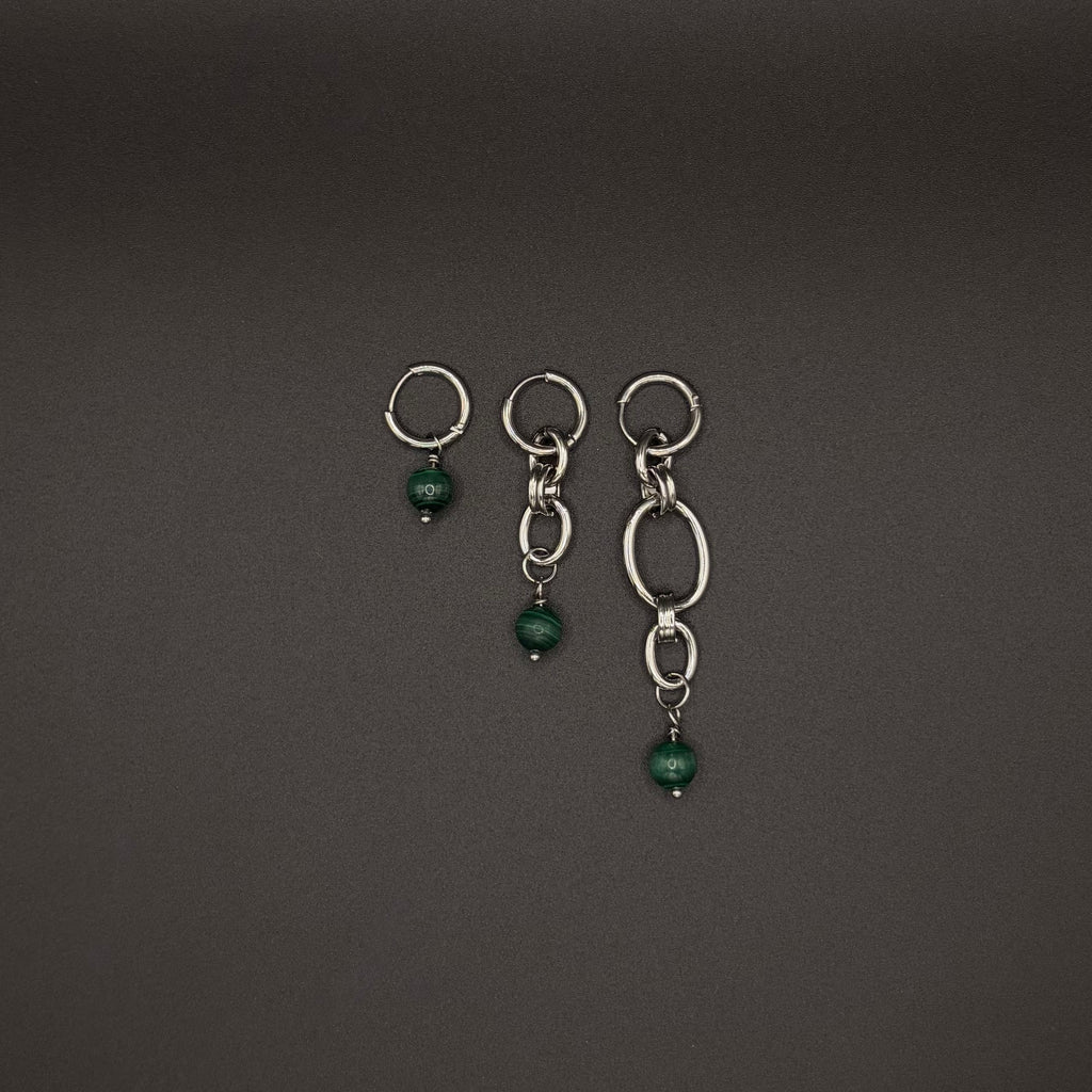 Boucles d’oreilles Calista 1 - Malachite
