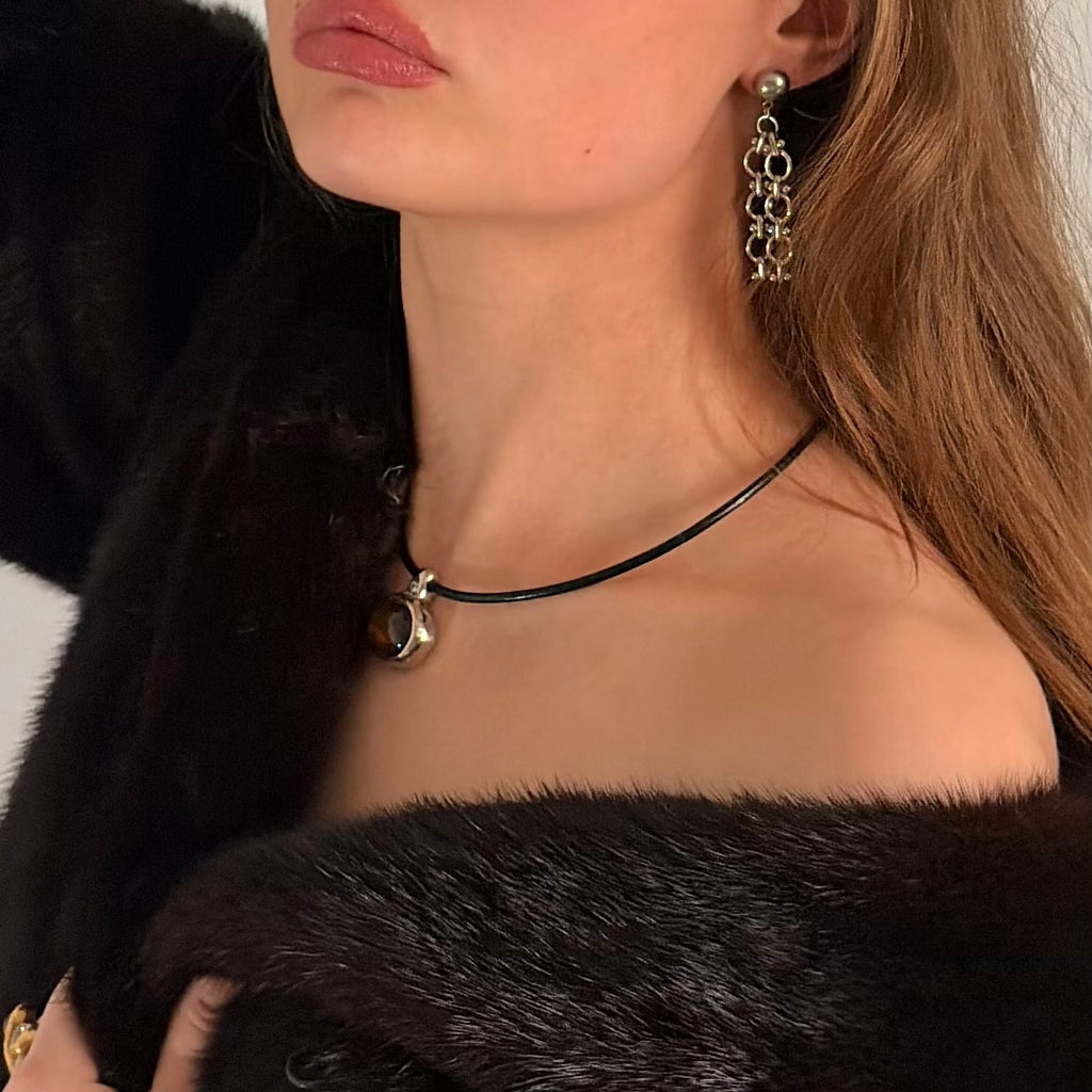 Boucles d’oreilles Sépia