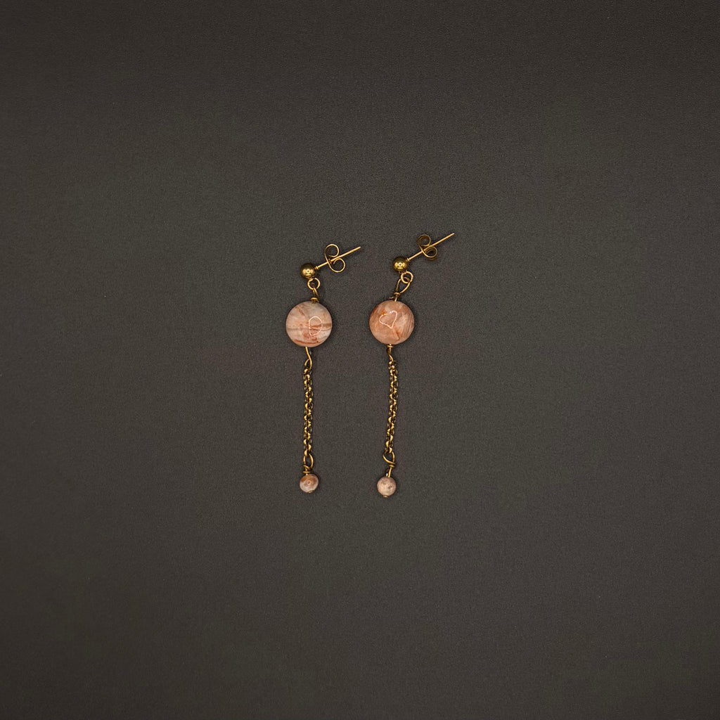 Boucles d’oreilles longues Lotus