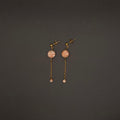 Boucles d’oreilles longues Lotus