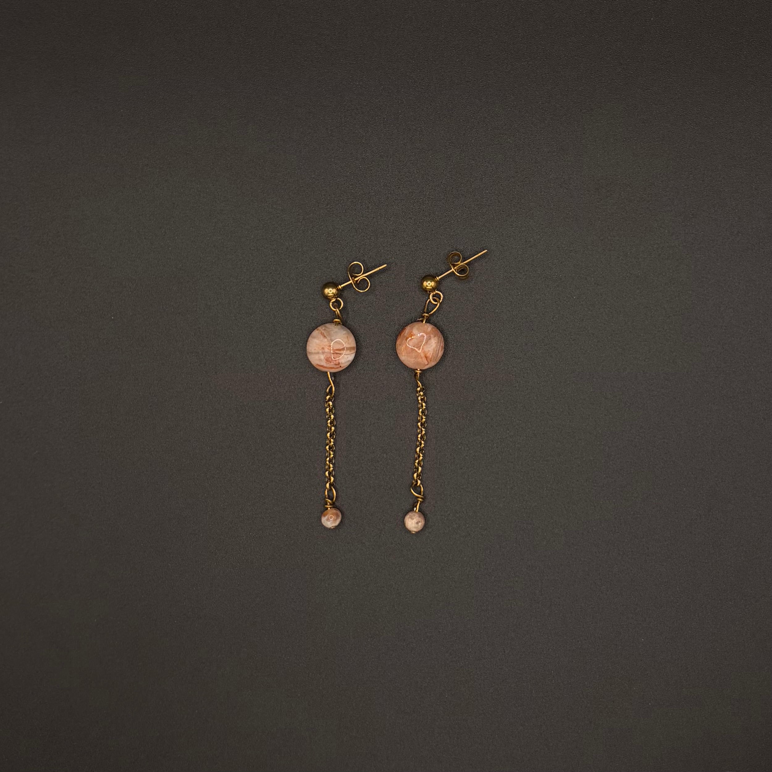 Boucles d’oreilles longues Lotus